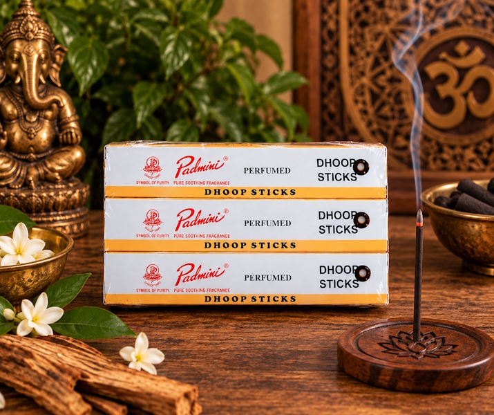 Incienso Padmini Dhoop largo 12 unidades